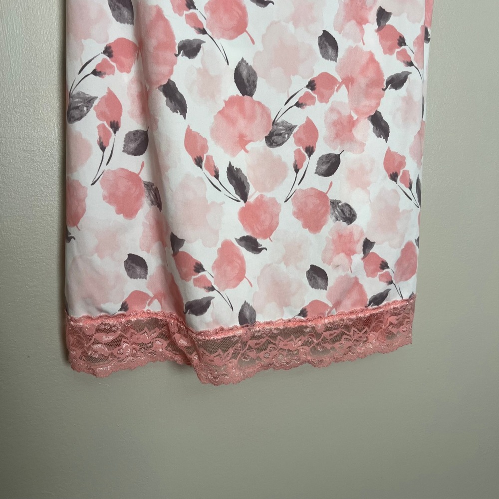 Marilyn Monroe Floral Lace Chemise Nightgown Pink White Underwire XL Sleeptime - Picture 4 of 8